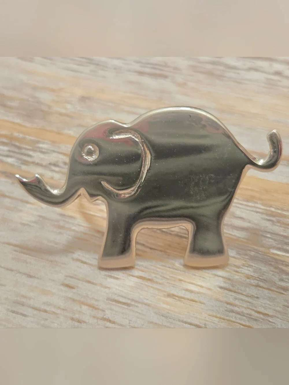 Pier 1 Nickel Plated Elephant Napkin Rings, Set of 8